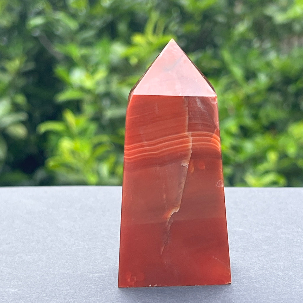 Obelisc carneol model 21, pietre semipretioase - druzy.ro 1 