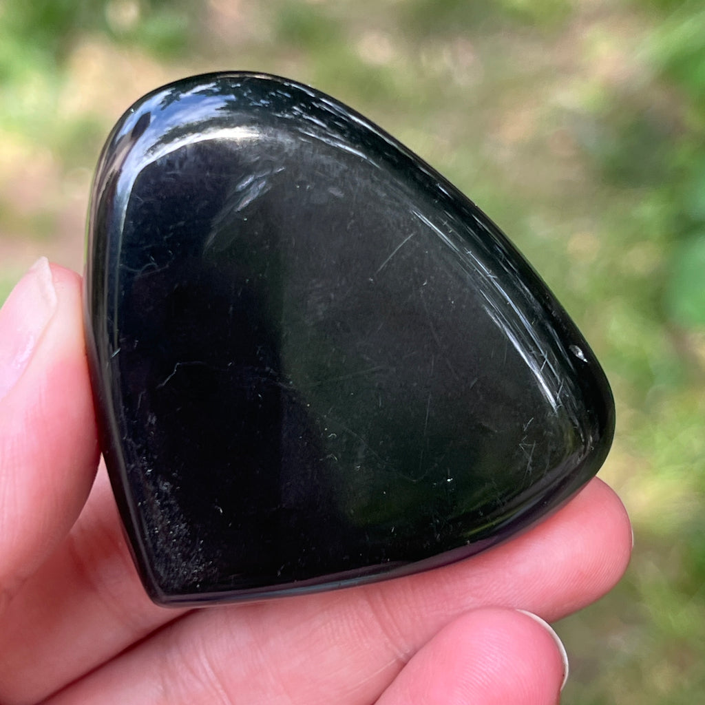 Obsidian curcubeu inima model 10, pietre semipretioase - druzy.ro 5 