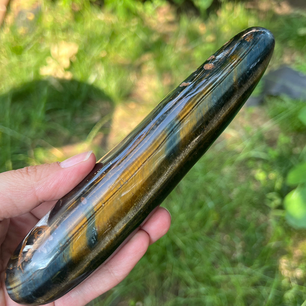 Bagheta masaj ochi de tigru m6, pietre semipretioase - druzy.ro 2 
