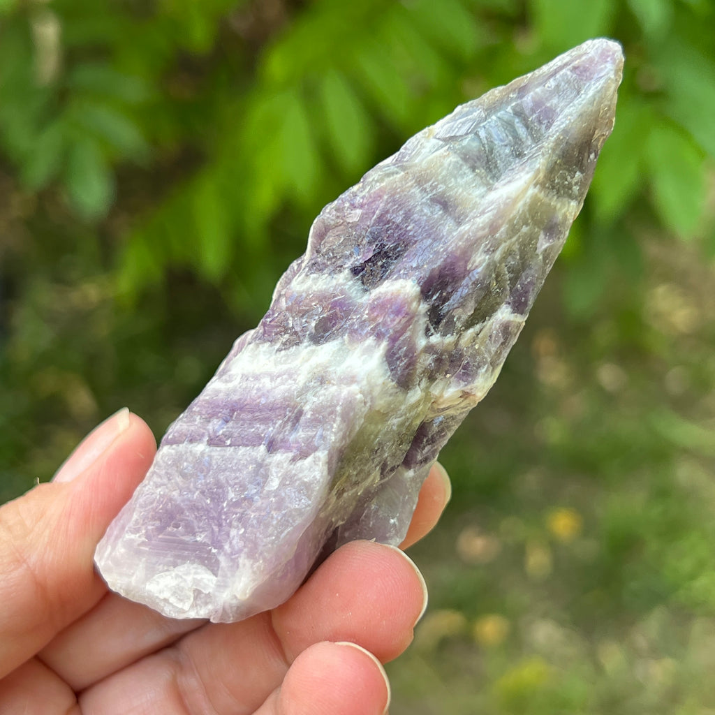 Ametist chevron piatra bruta/ varf m11, pietre semipretioase - druzy.ro 4 