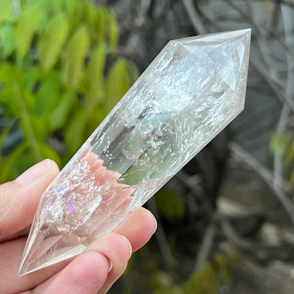 Bagheta cuart vogel, 12 fete, Brazilia model 3, pietre semipretioase - druzy.ro 5 