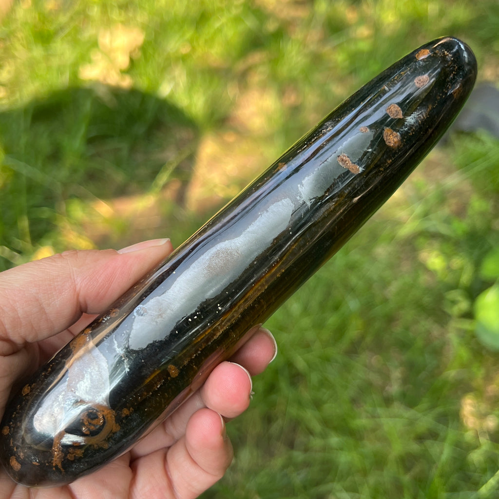 Bagheta masaj ochi de tigru m6, pietre semipretioase - druzy.ro 10 