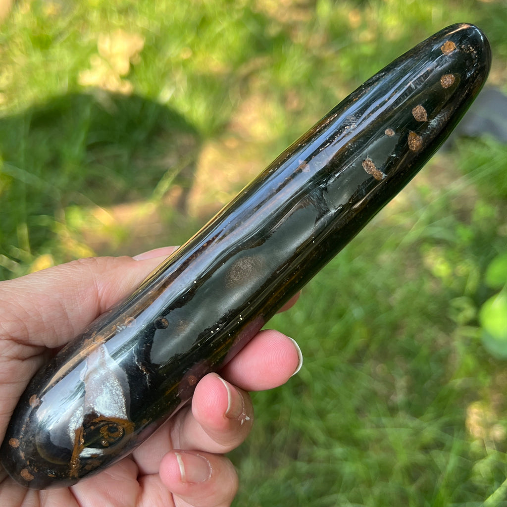 Bagheta masaj ochi de tigru m6, pietre semipretioase - druzy.ro 9 