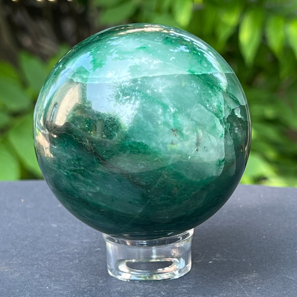 Sfera jad verde m2, pietre semipretioase - druzy.ro 6 