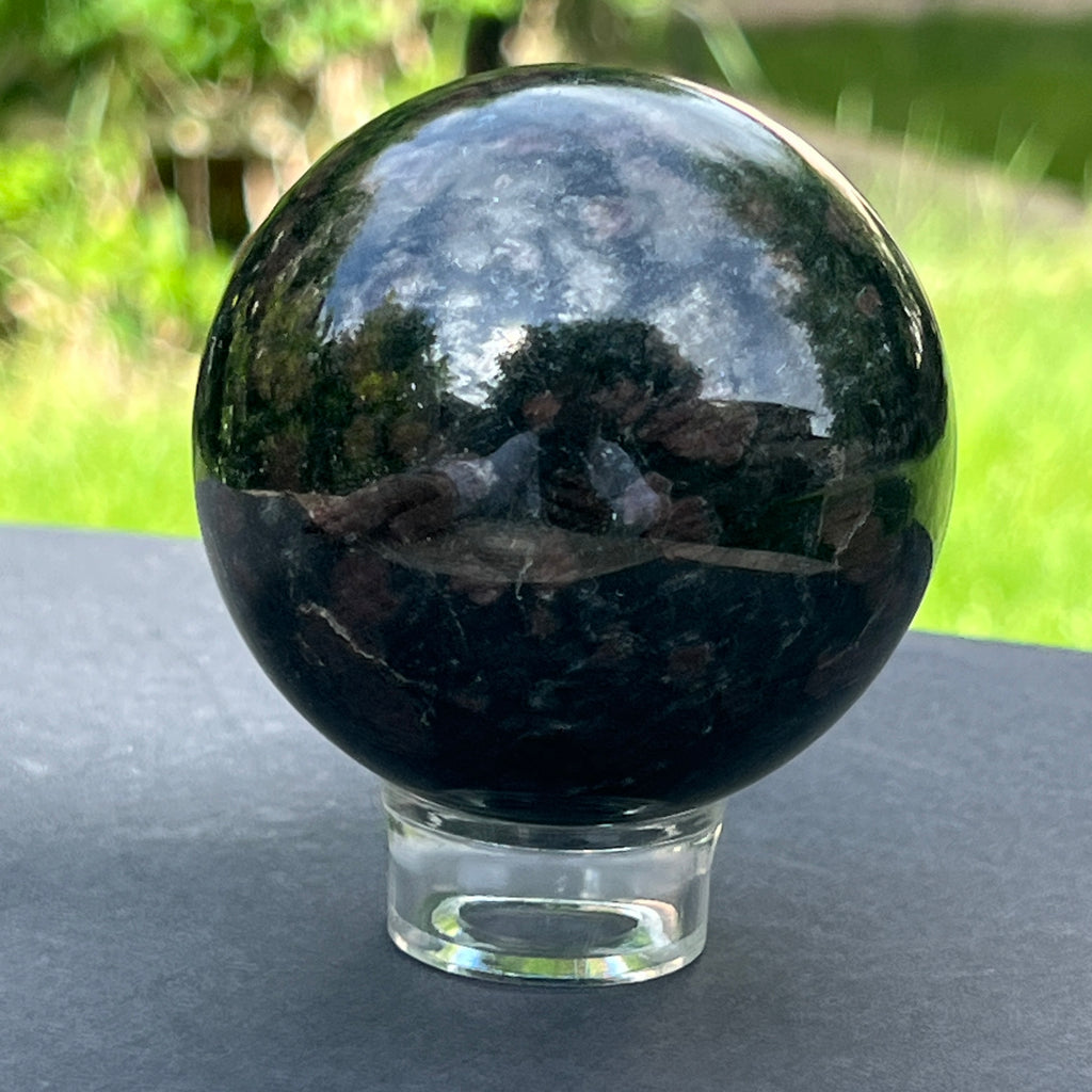 Sfera turmalina neagra cu granat model 3, pietre semipretioase - druzy.ro 5 
