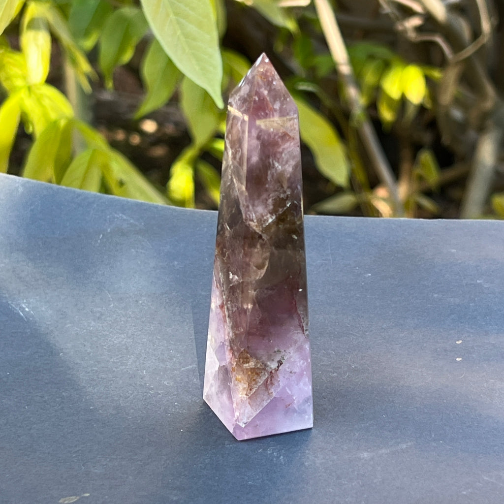 Obelisc super 7 (super seven) din Brazilia model 4, pietre semipretioase - druzy.ro 2 
