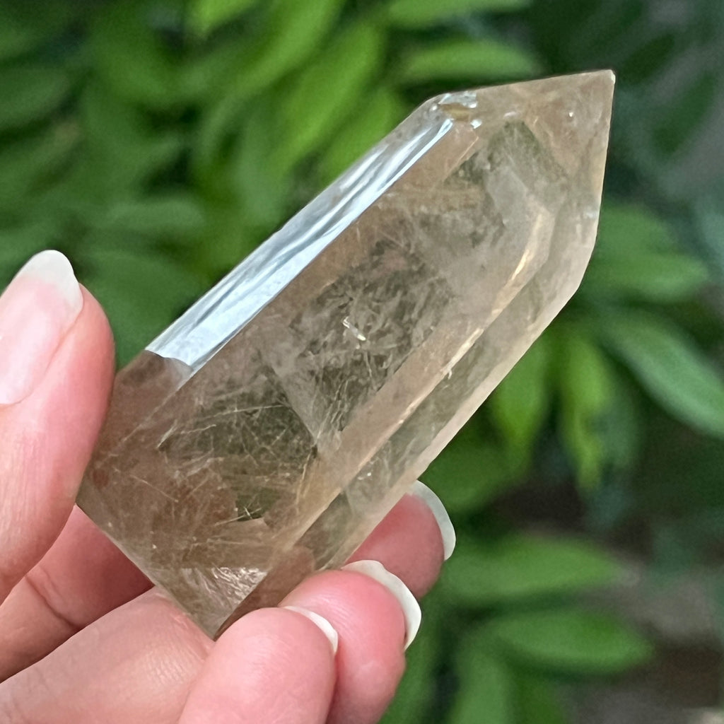 Obelisc cuart rutilat auriu | Model 3, pietre semipretioase - druzy.ro 3 