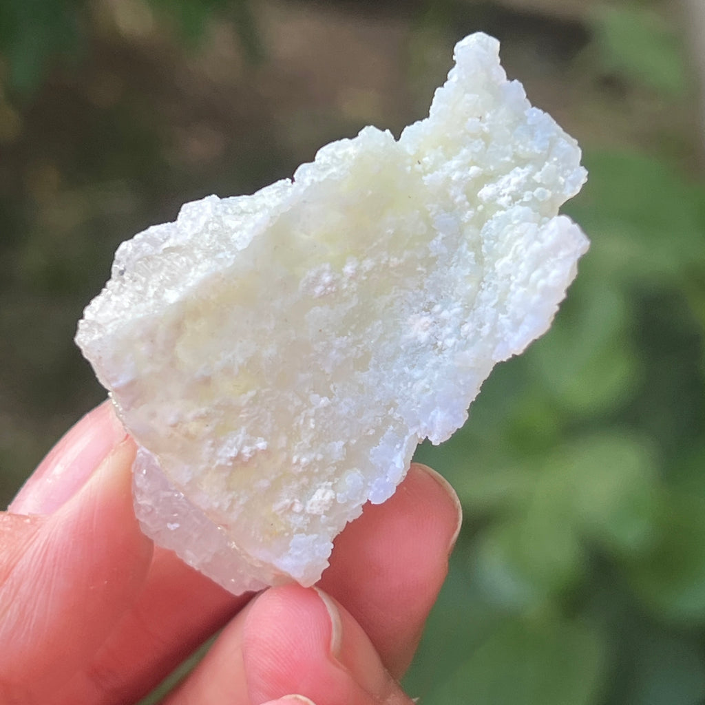 Agat albastru dantelat/ calcedonie Malawi mini m12, pietre semipretioase - druzy.ro 5 