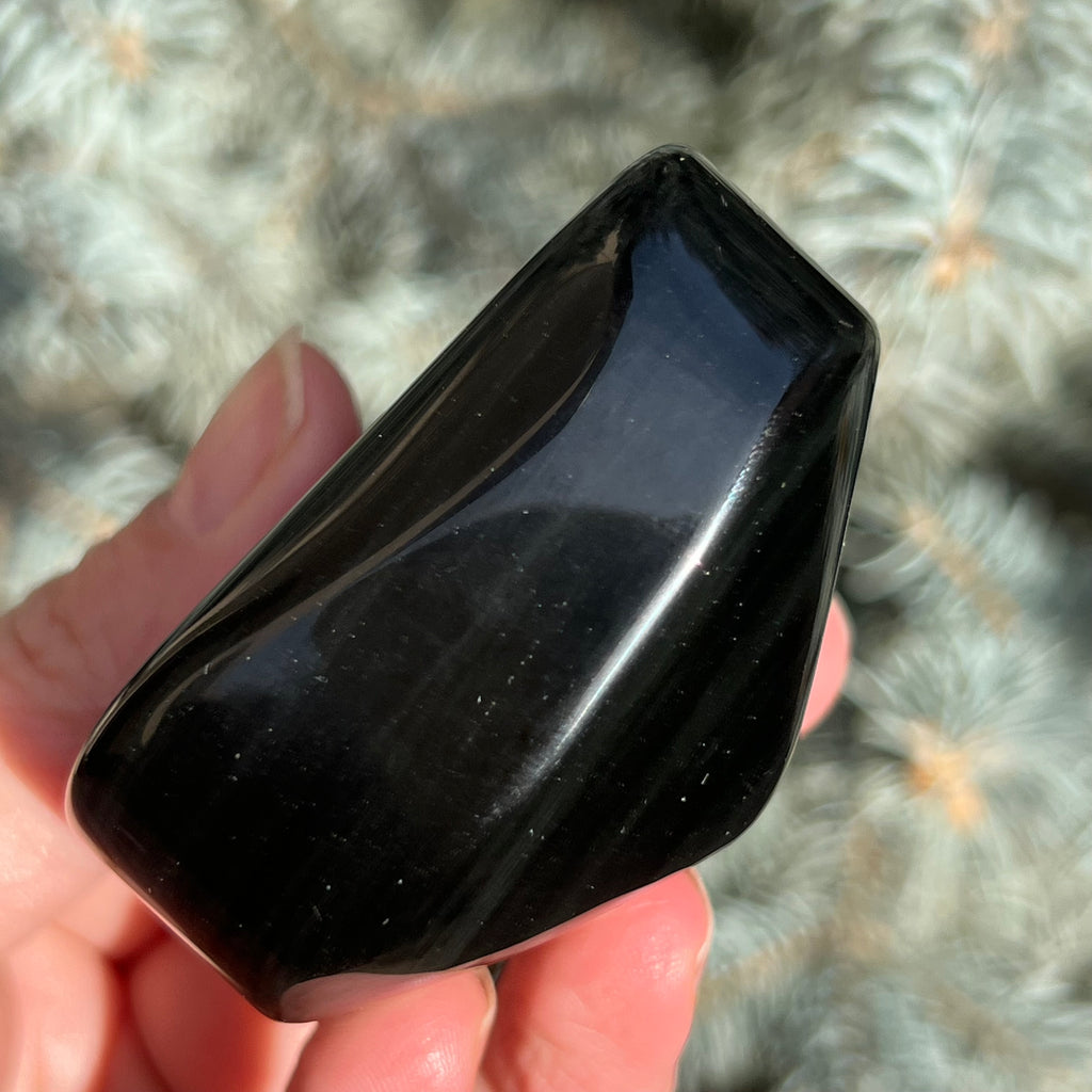 Obsidian curcubeu inima model 3, druzy.ro, cristale 4