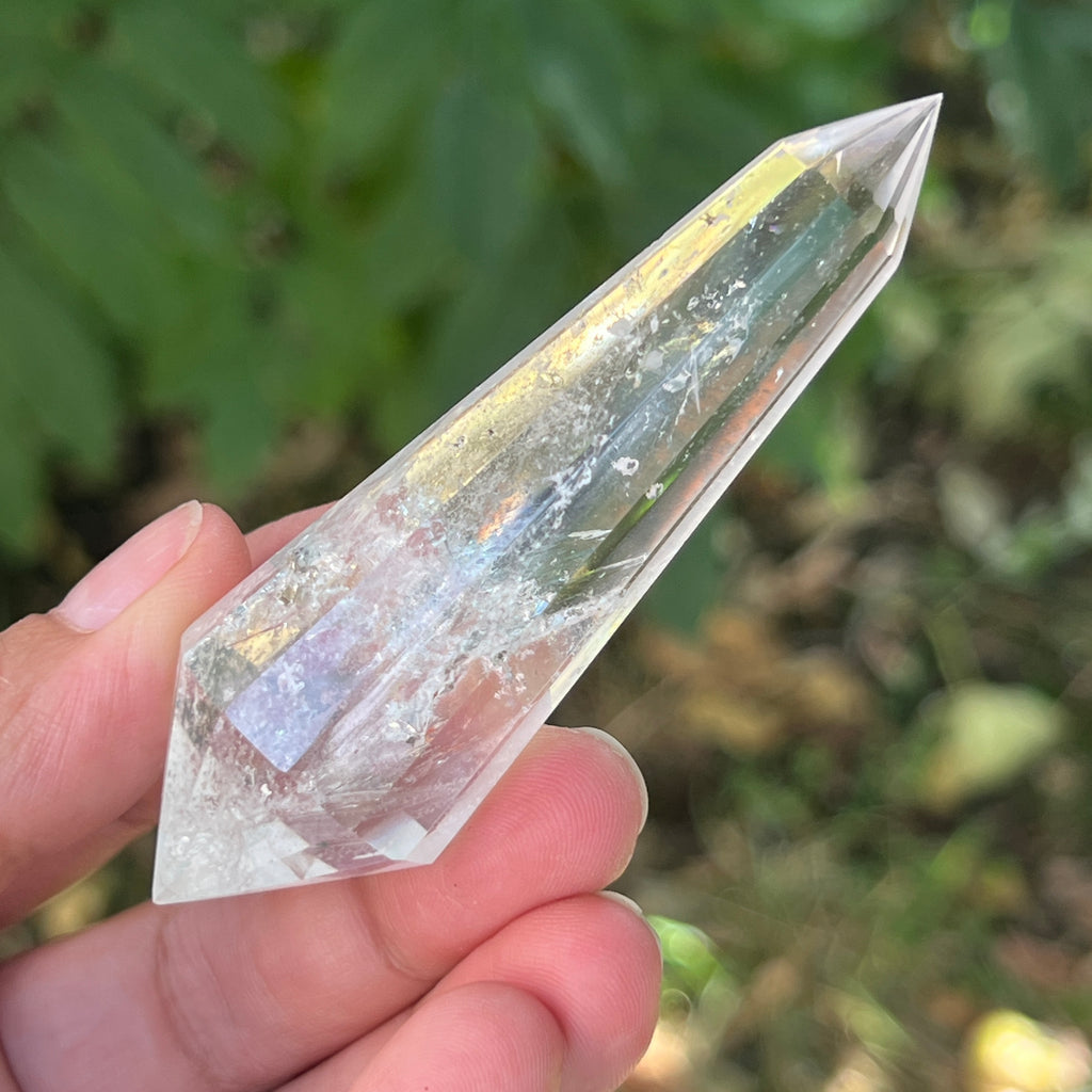 Bagheta cuart vogel, 12 fete, Brazilia model 16, pietre semipretioase - druzy.ro 3 