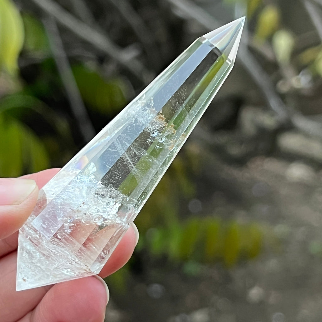 Bagheta cuart vogel, 12 fete, Brazilia model 13, pietre semipretioase - druzy.ro 7 