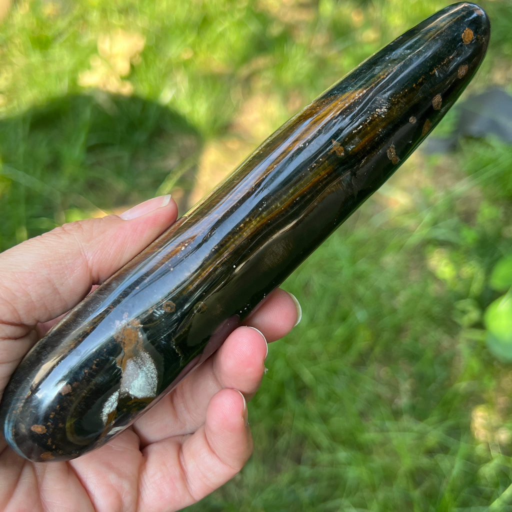 Bagheta masaj ochi de tigru m6, pietre semipretioase - druzy.ro 7 