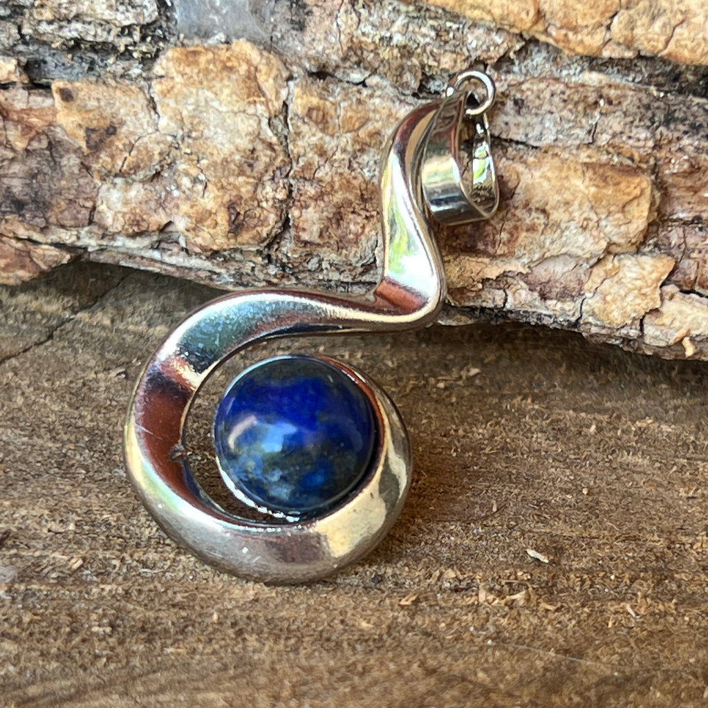 Pandantiv lapis lazuli Antique m2, pietre semipretioase - druzy.ro 3 