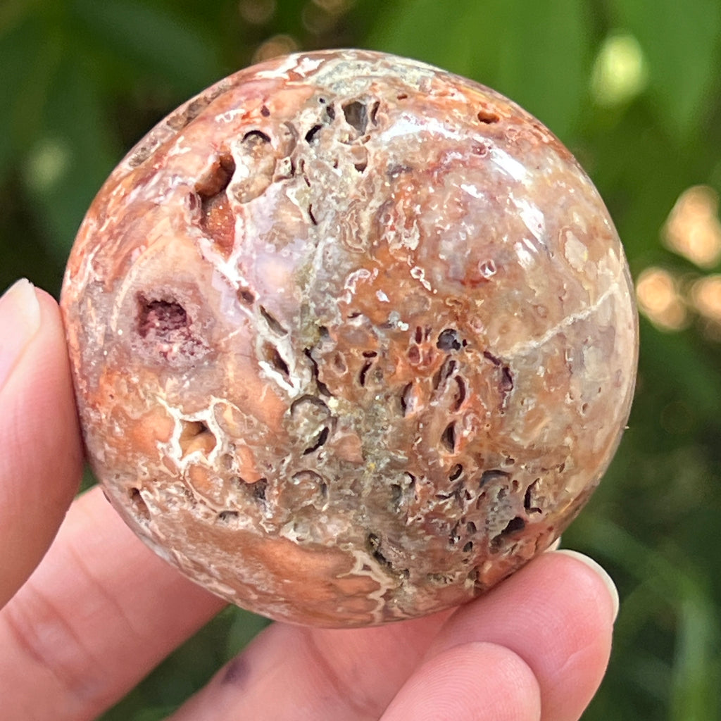 Sfera agat Crazy Lace | Model 11, pietre semipretioase - druzy.ro 9 