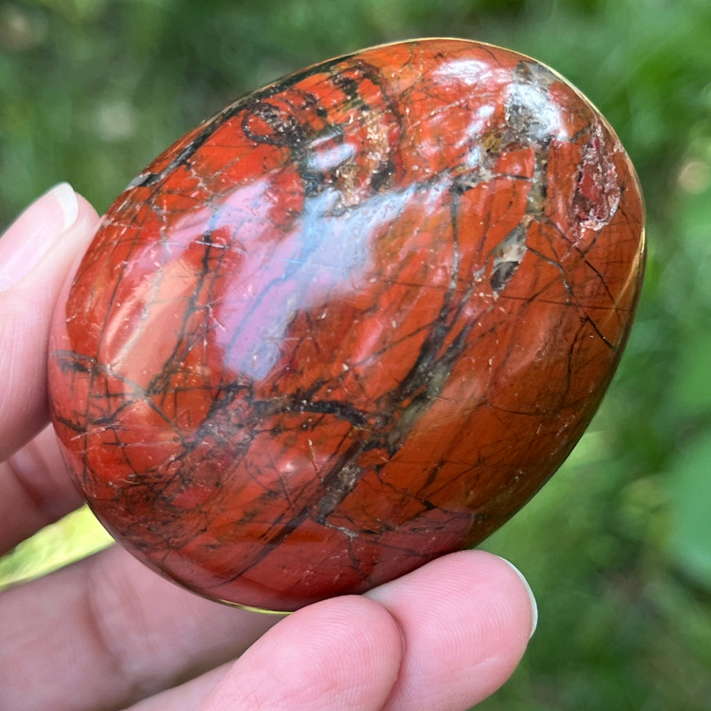 Ou jasp rosu din Zimbabwe model 9, pietre semipretioase - druzy.ro 5 