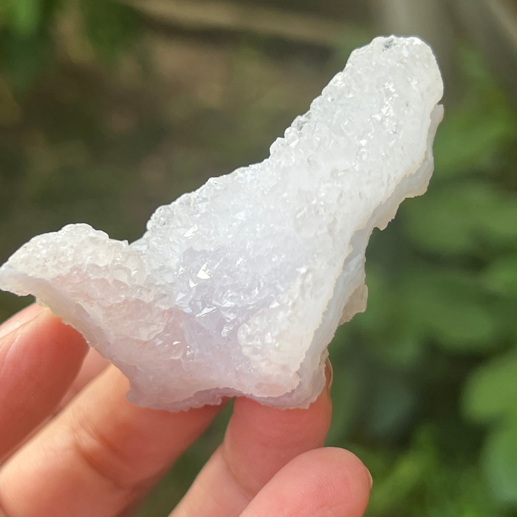 Agat albastru dantelat/ calcedonie Malawi mini m1, pietre semipretioase - druzy.ro 4 