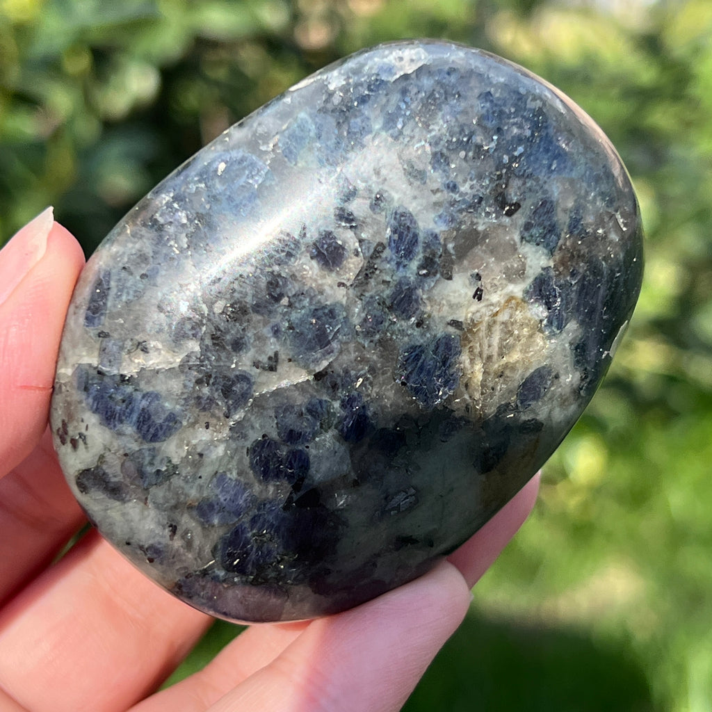 Palmstone Iolit (safir de apa) din Madagascar model 8, pietre semipretioase - druzy.ro 2 