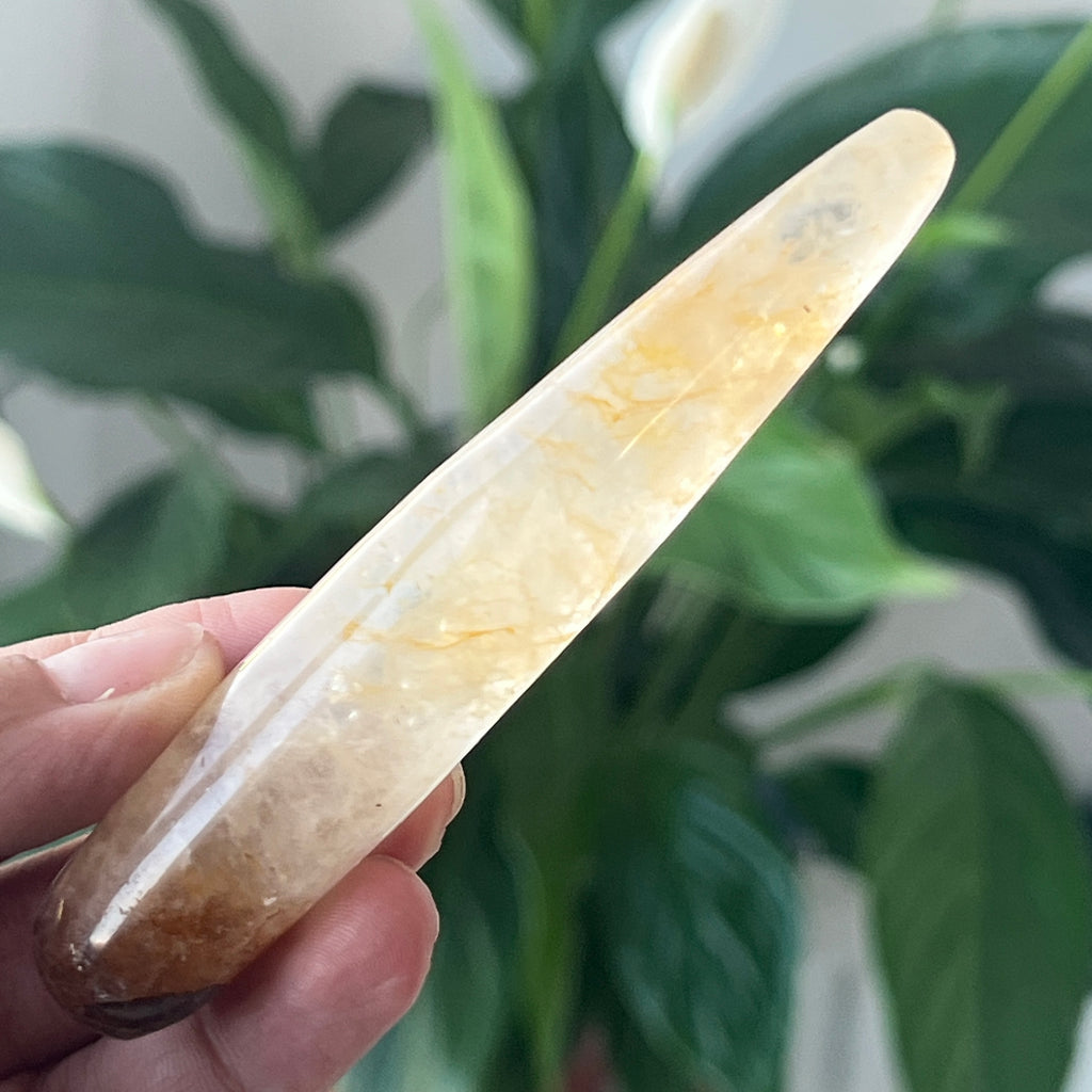Bagheta golden healer, cuart lamaie model 8, pietre semipretioase - druzy.ro 2 