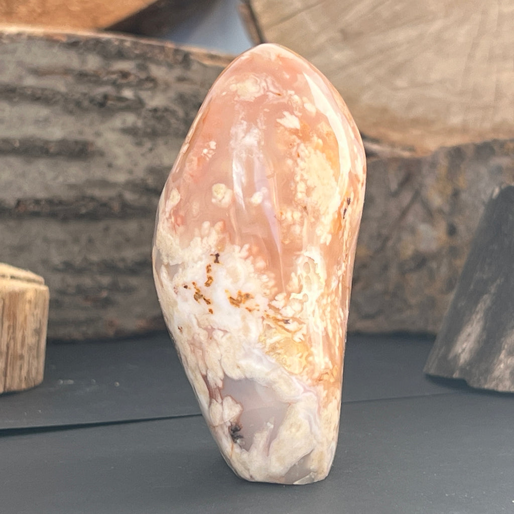 Agat coral floare din Madagascar model 7, pietre semipretioase - druzy.ro 2 
