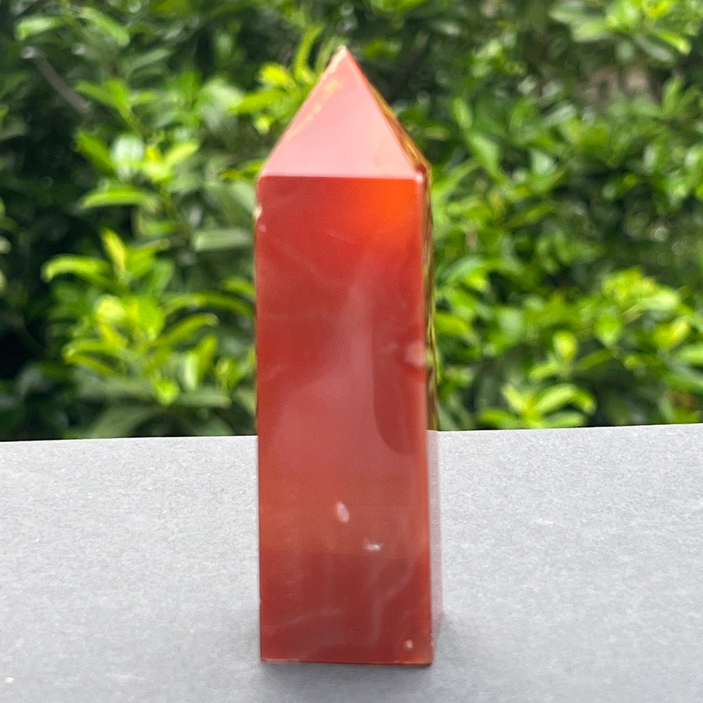 Obelisc carneol model 22, pietre semipretioase - druzy.ro 1 