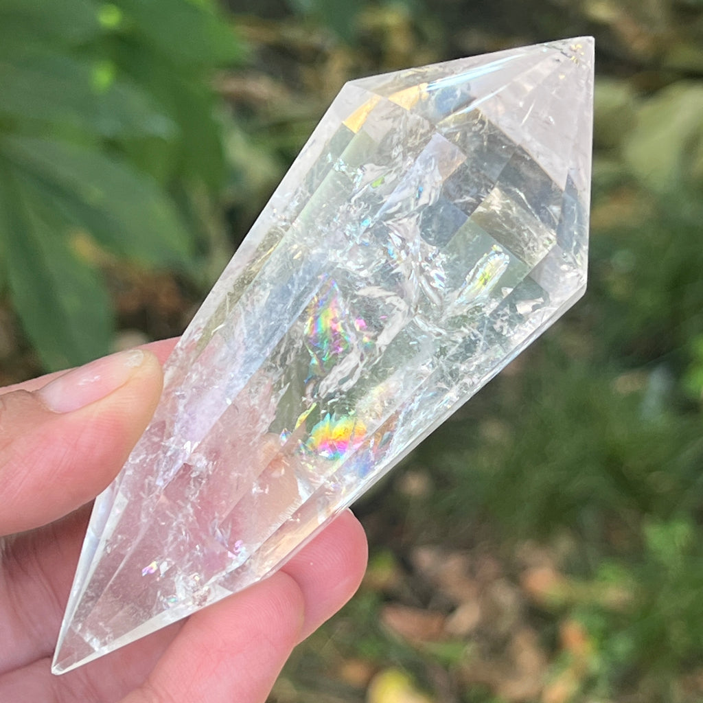 Bagheta cuart vogel, 12 fete, Brazilia model 30, pietre semipretioase - druzy.ro 1 