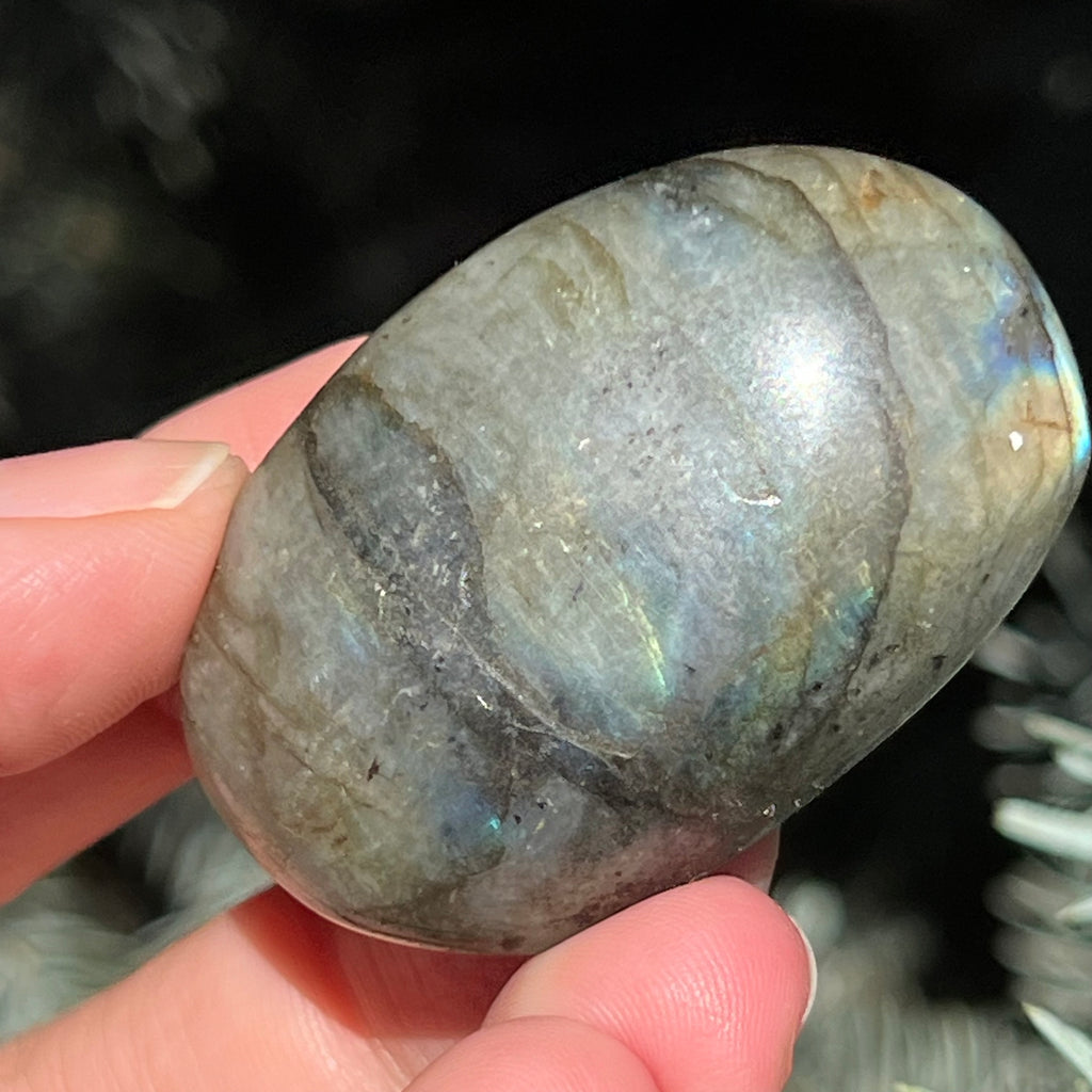 Labradorit palm stone m14, druzy.ro, cristale 2