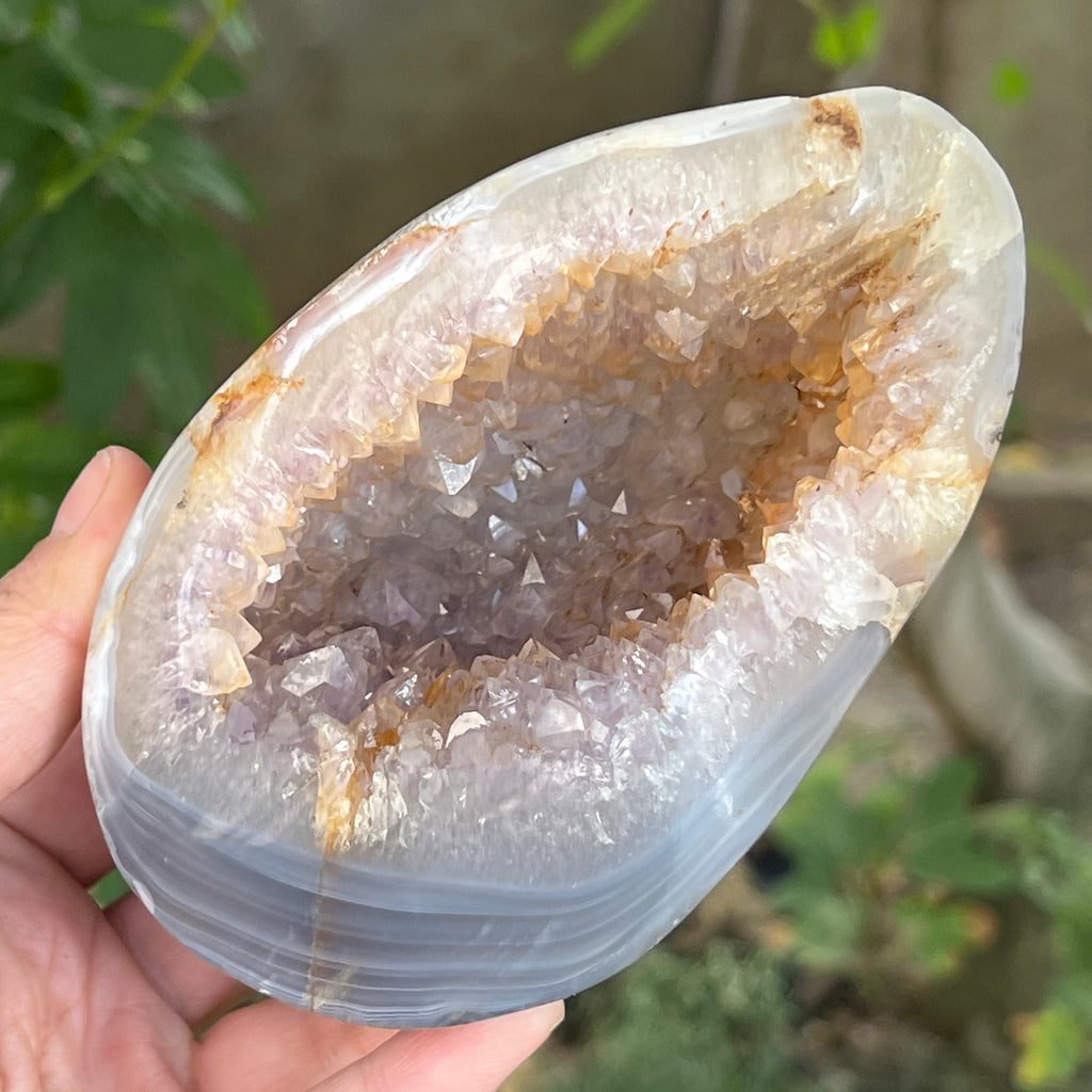 Geoda agat ametist model 13, pietre semipretioase - druzy.ro 2 