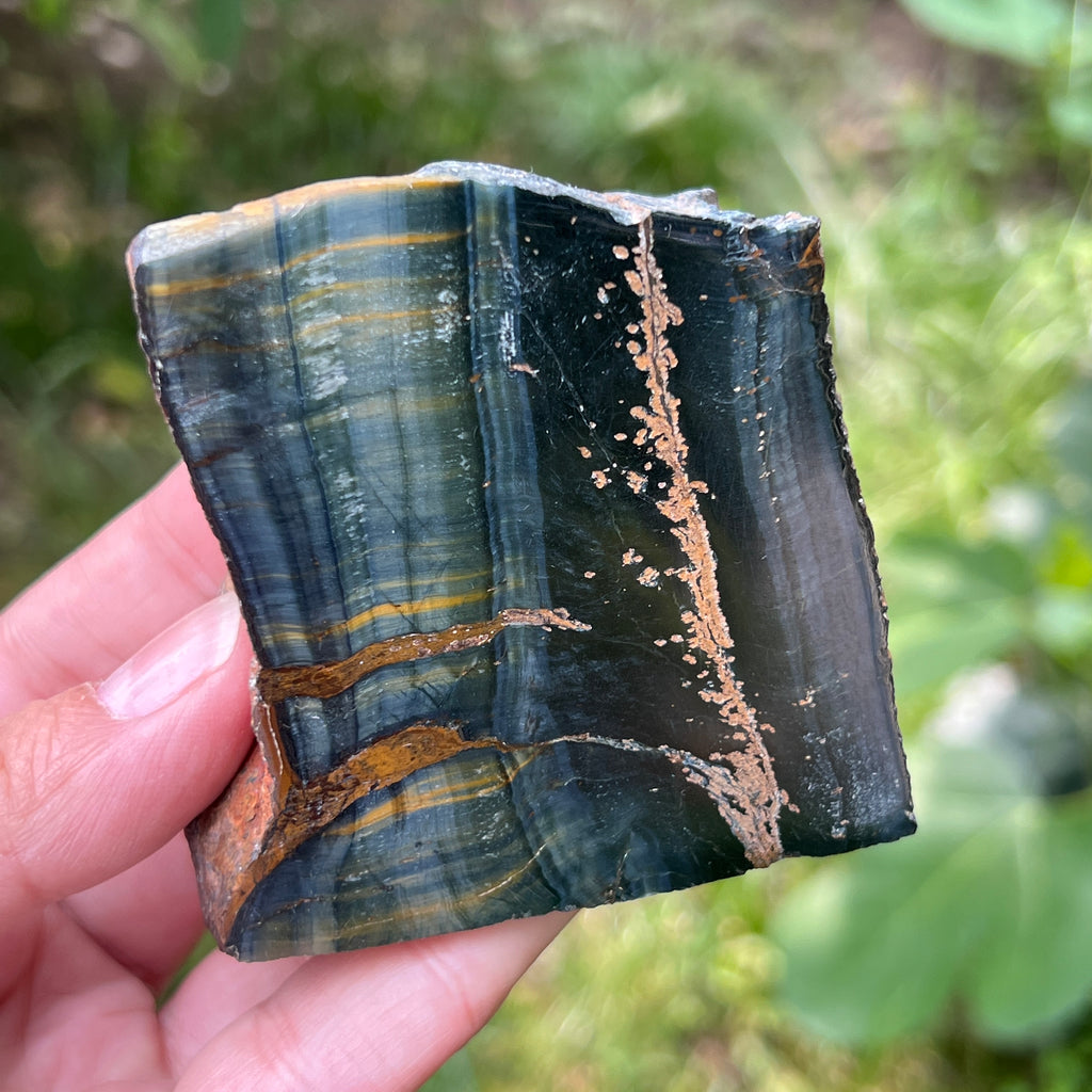 Piatra bruta ochi de tigru albastru (ochi de soim) model 3, pietre semipretioase - druzy.ro 4 
