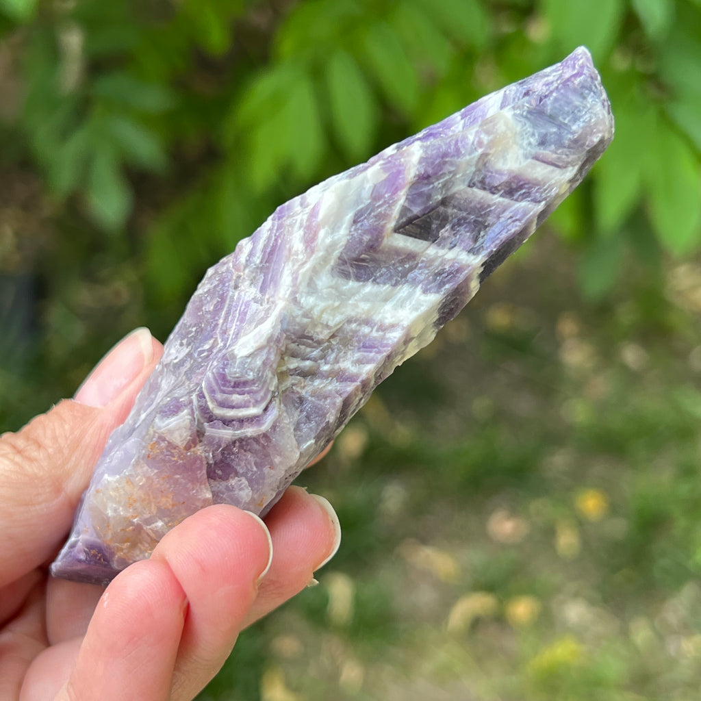 Ametist chevron piatra bruta/ varf m4, pietre semipretioase - druzy.ro 4 