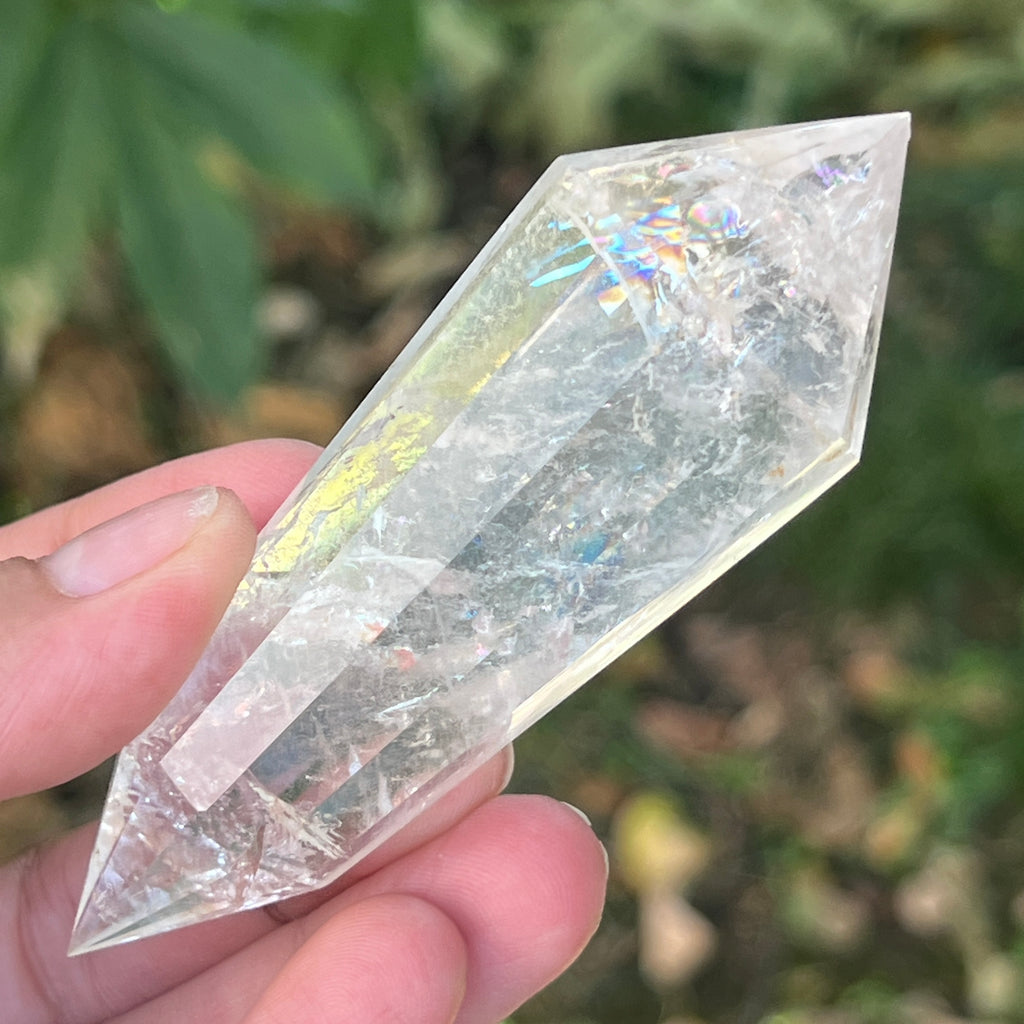 Bagheta cuart vogel, 12 fete, Brazilia model 32, pietre semipretioase - druzy.ro 2 