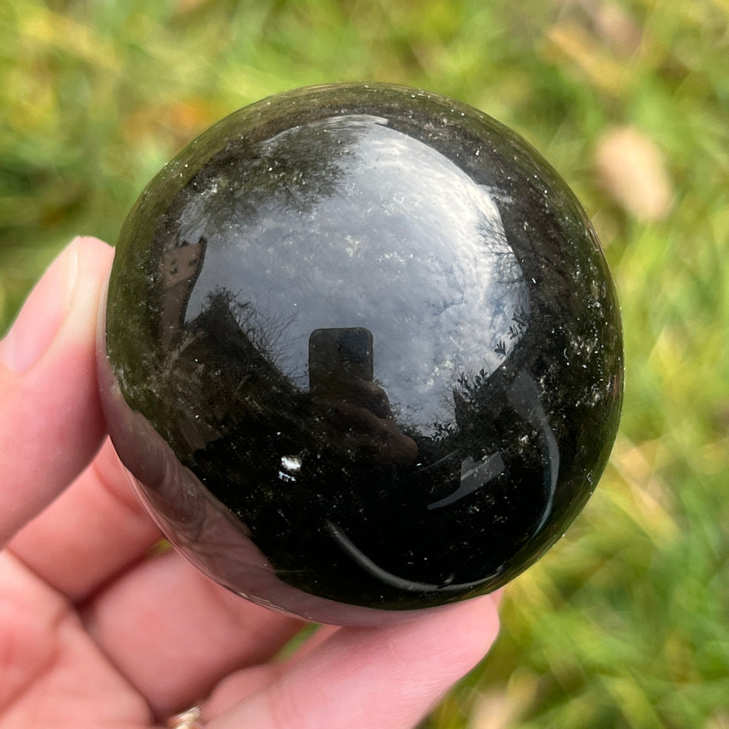 Sfera obsidian model 2, pietre semipretioase - druzy.ro 4 