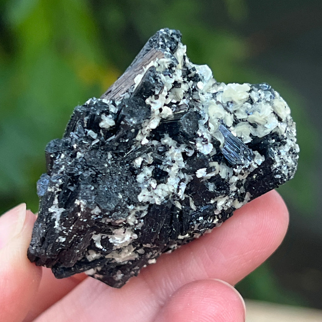 Cluster turmalina neagra cu vermiculita din Erongo m15, pietre semipretioase - druzy.ro 6 