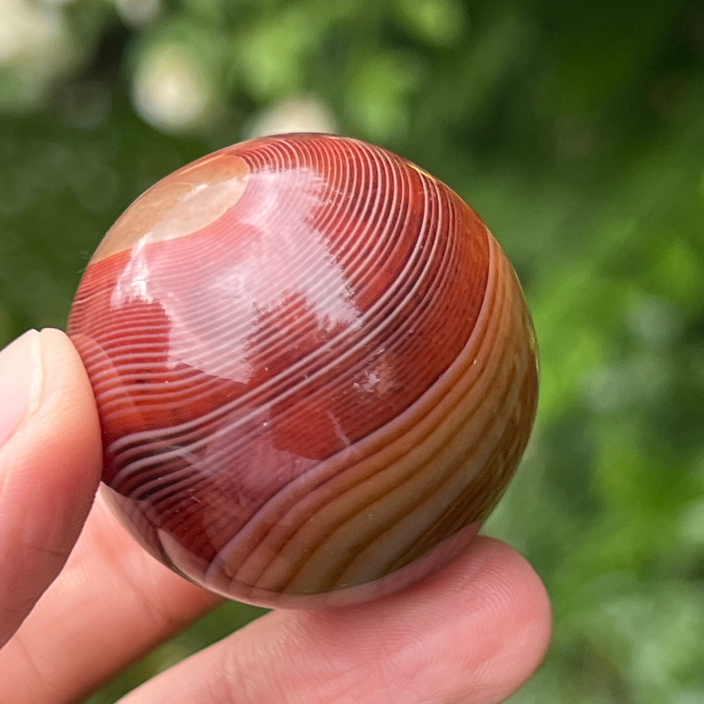 Sfera carneol 3.5 cm, pietre semipretioase - druzy.ro 2 