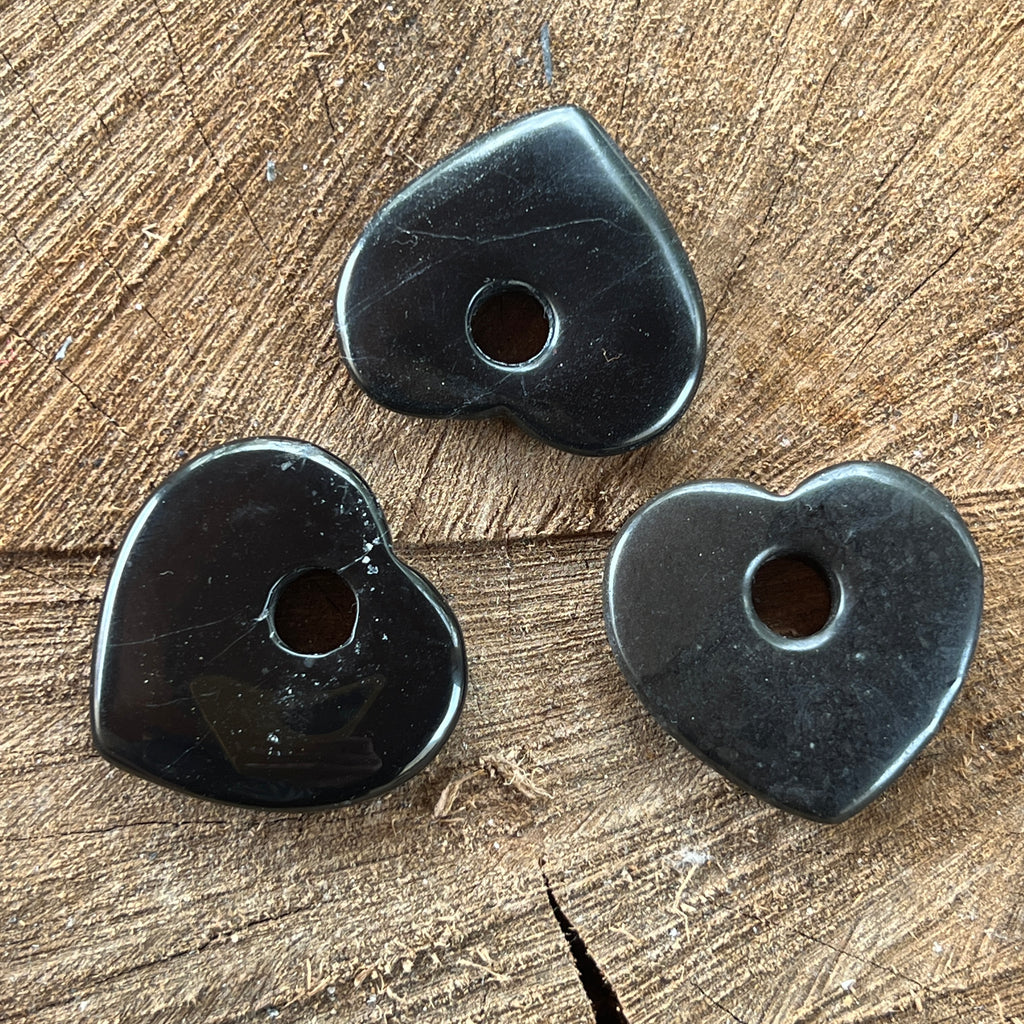 Pandantiv piatra pi obsidian inima DONUT, pietre semipretioase - druzy.ro 2 