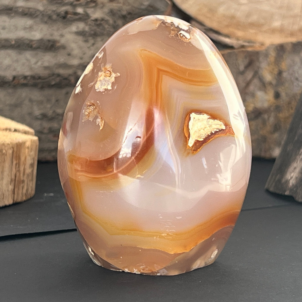 Agat coral floare din Madagascar model 8, pietre semipretioase - druzy.ro 2 