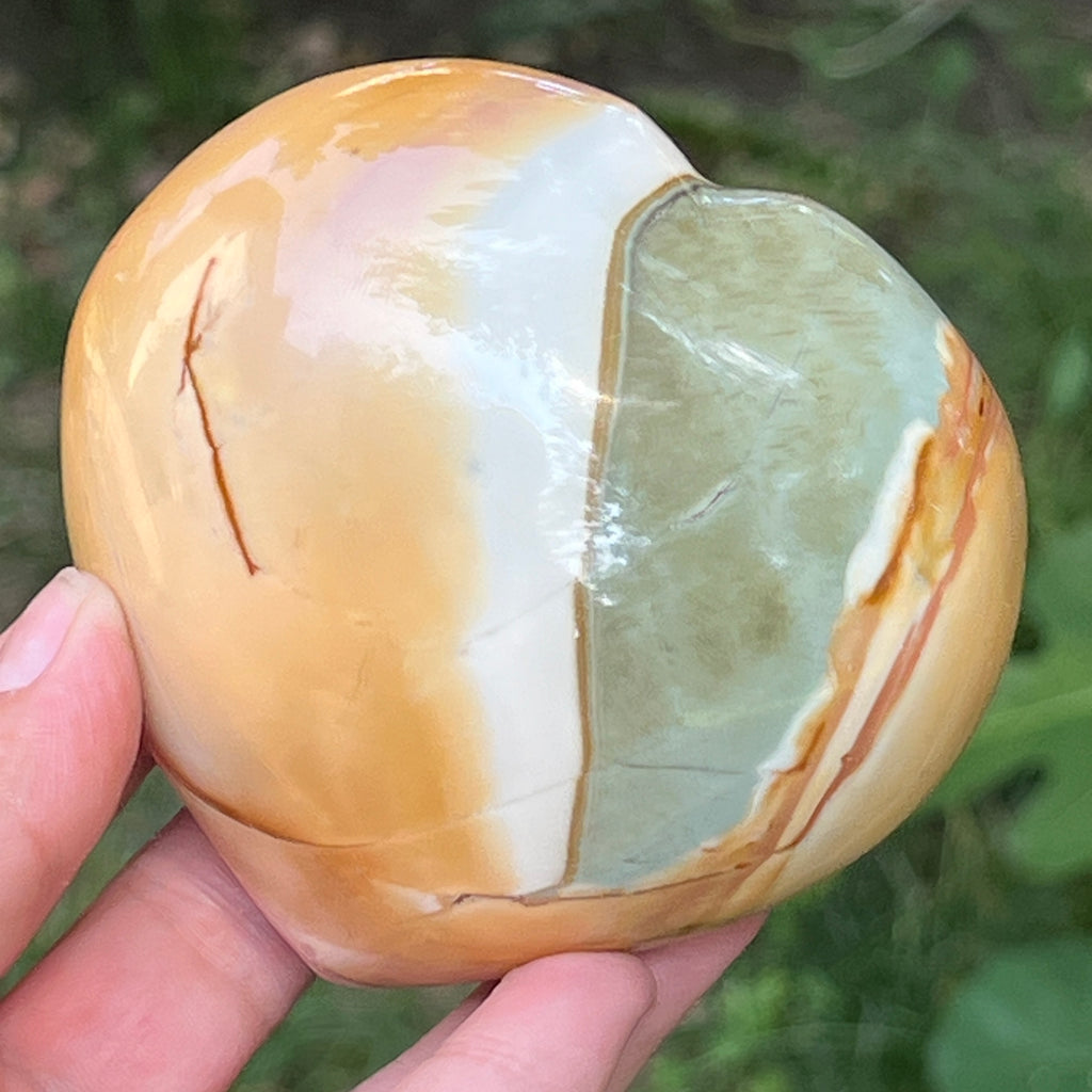 Inima jasp policrom | Model 5, pietre semipretioase - druzy.ro 2 