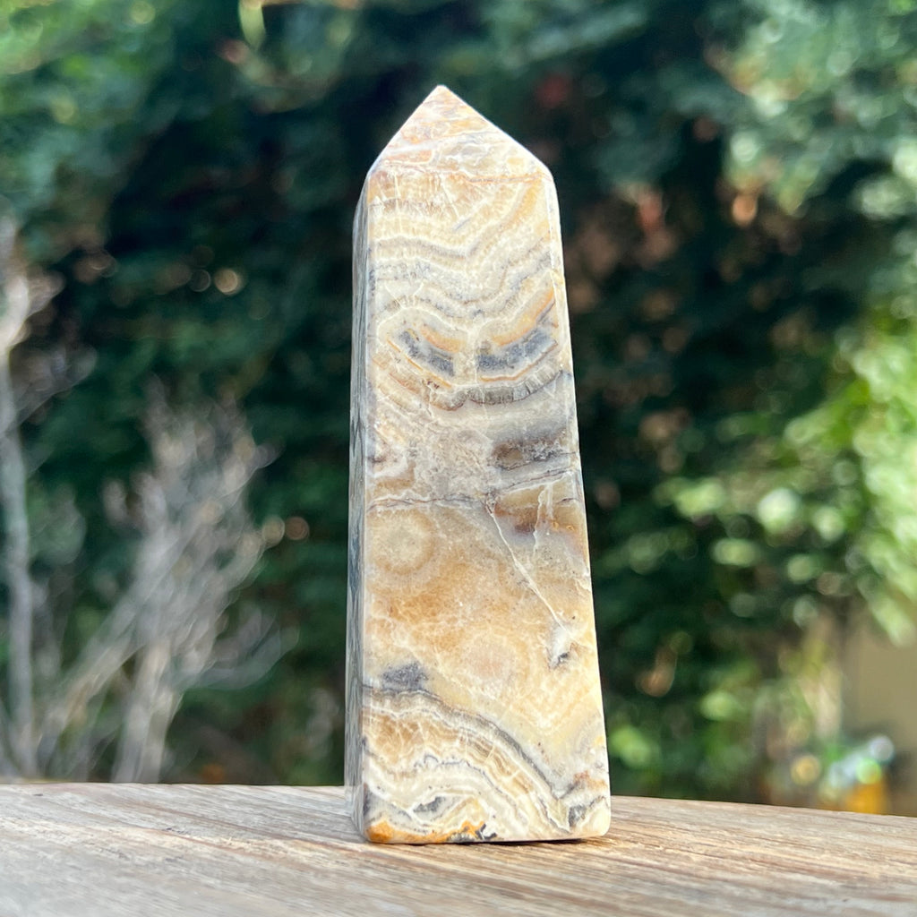 Turn/obelisc jasp albina m5, druzy.ro, cristale 3
