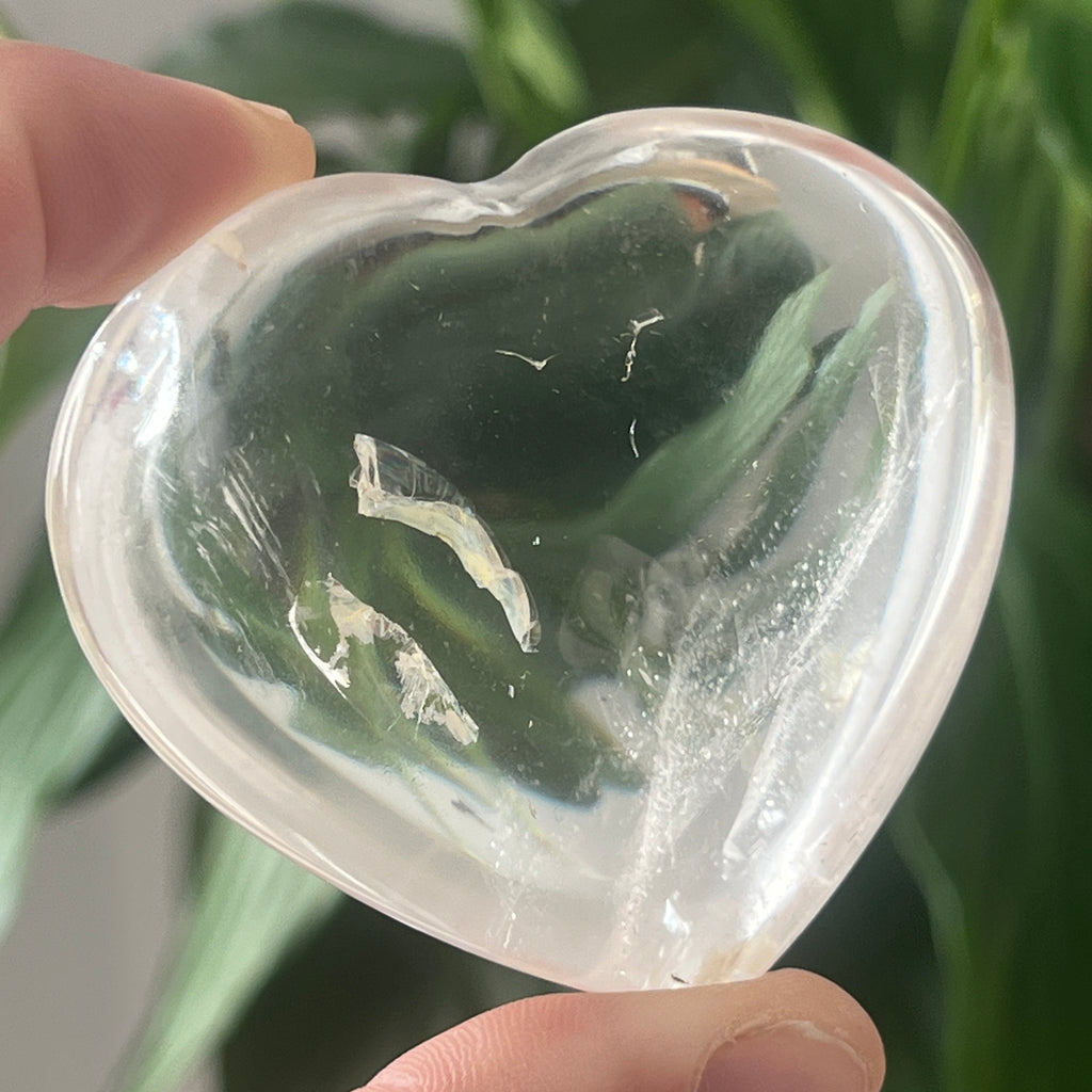 Inima cristal de stanca/cuart incolor m5, pietre semipretioase - druzy.ro 2 