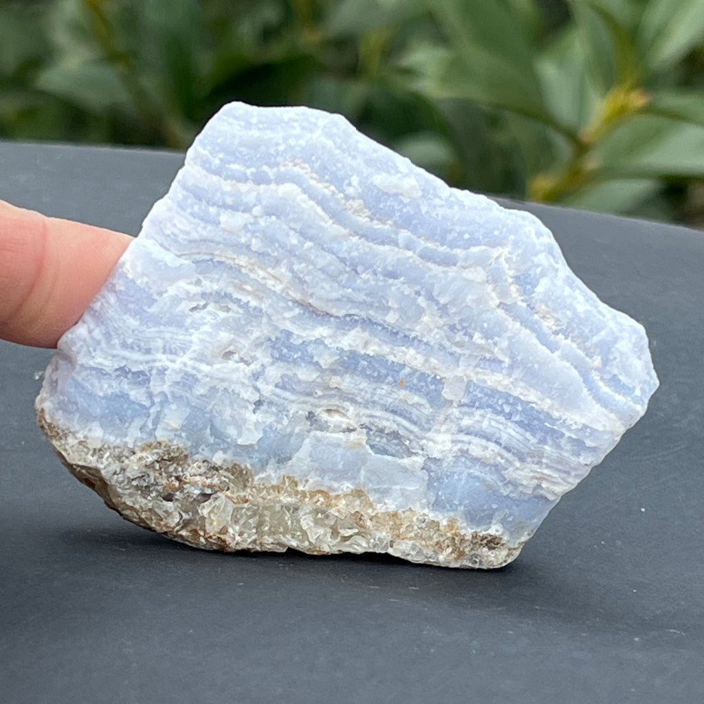 Calcedonie albastra / blue lace/ agat albastru piatra bruta m9, pietre semipretioase - druzy.ro 3 