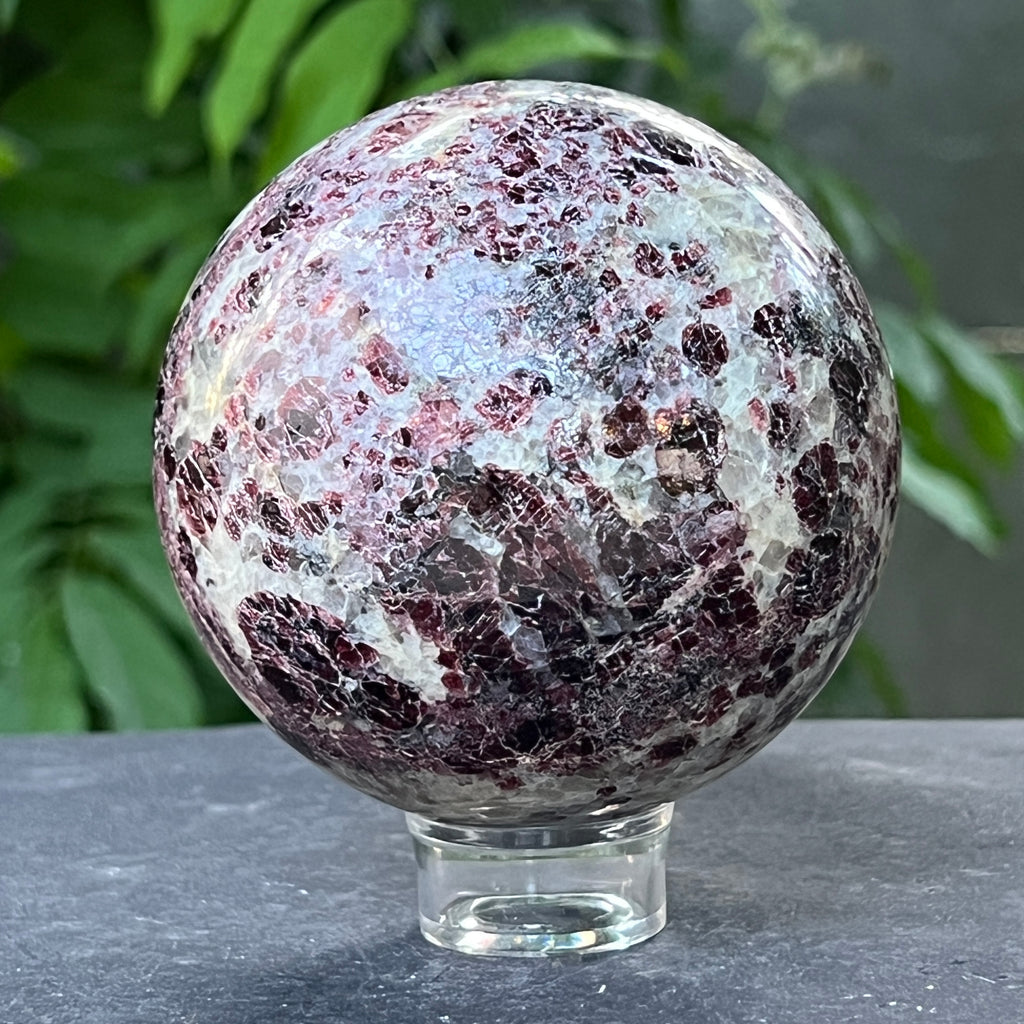 Sfera granat cu cuart | Model 1, pietre semipretioase - druzy.ro 6 