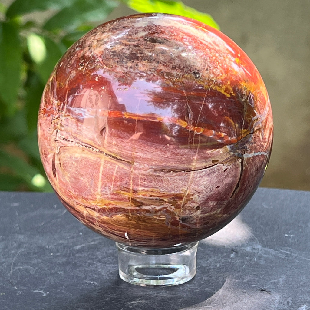 Sfera lemn pietrificat | Model 2, pietre semipretioase - druzy.ro 4 