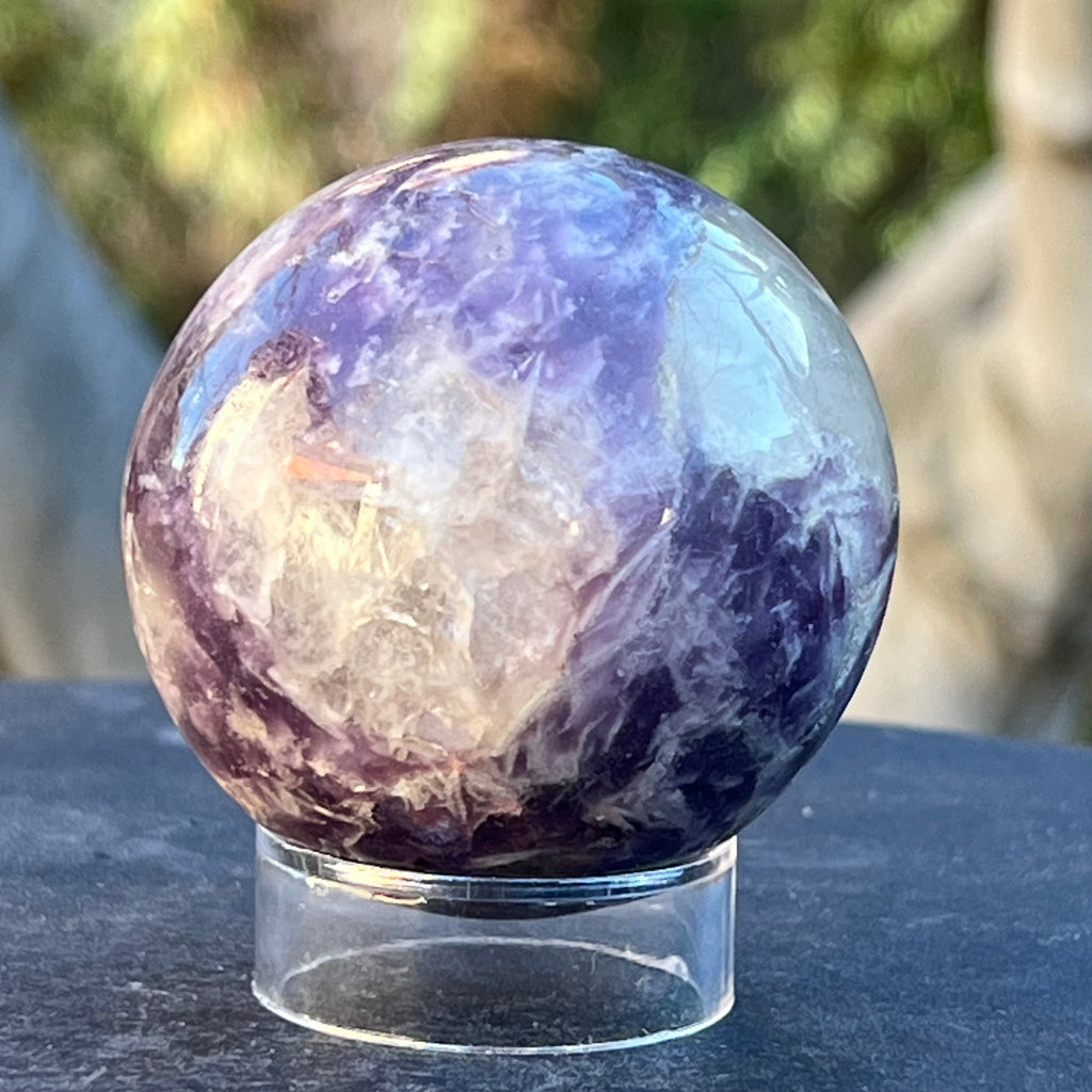 Lepidolit sfera model 4, druzy.ro, cristale 1