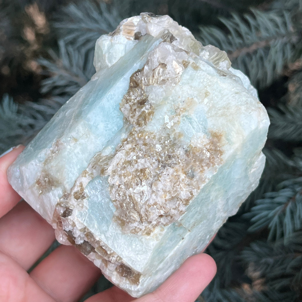 Acvamarin Pakistan piatra bruta model pk1, pietre semipretioase - druzy.ro 1 