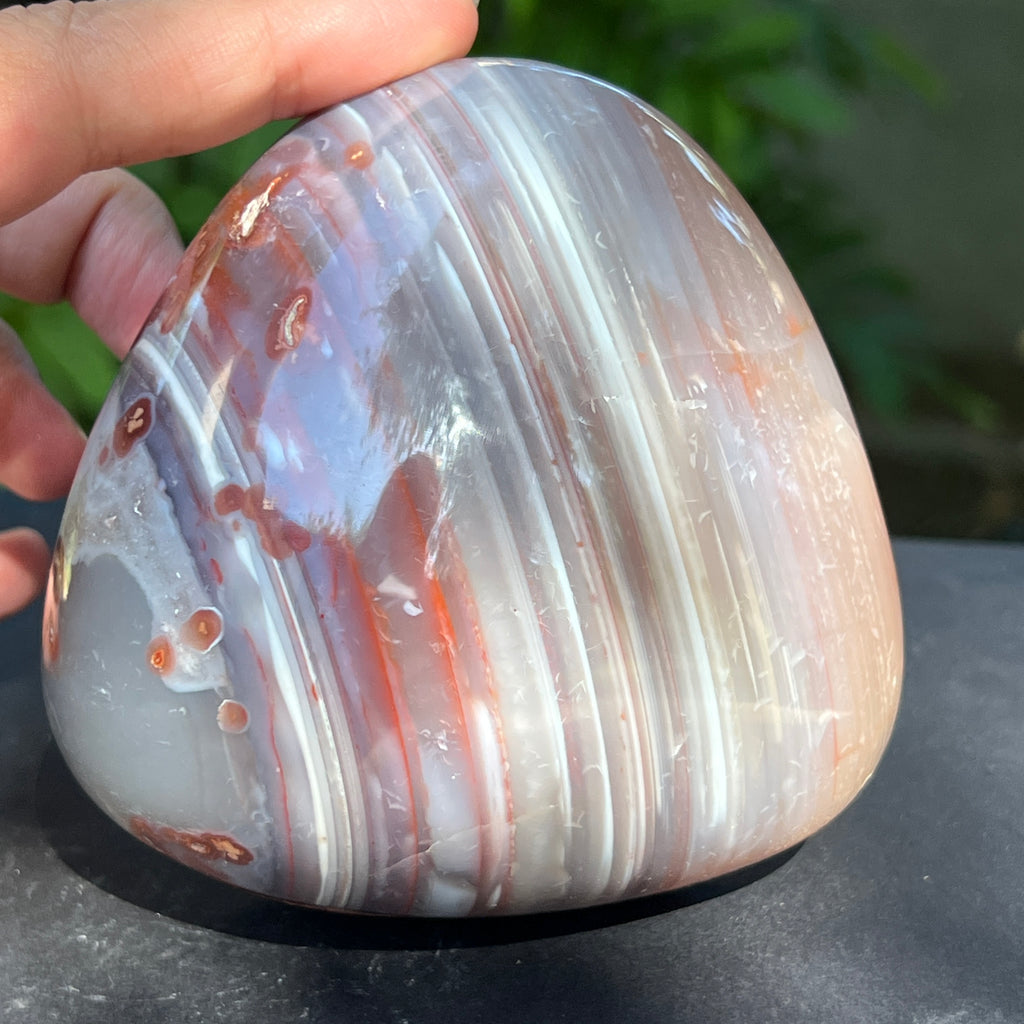 Nodul agat de Botswana, agat river, unicat | Model XL1, pietre semipretioase - druzy.ro 6 