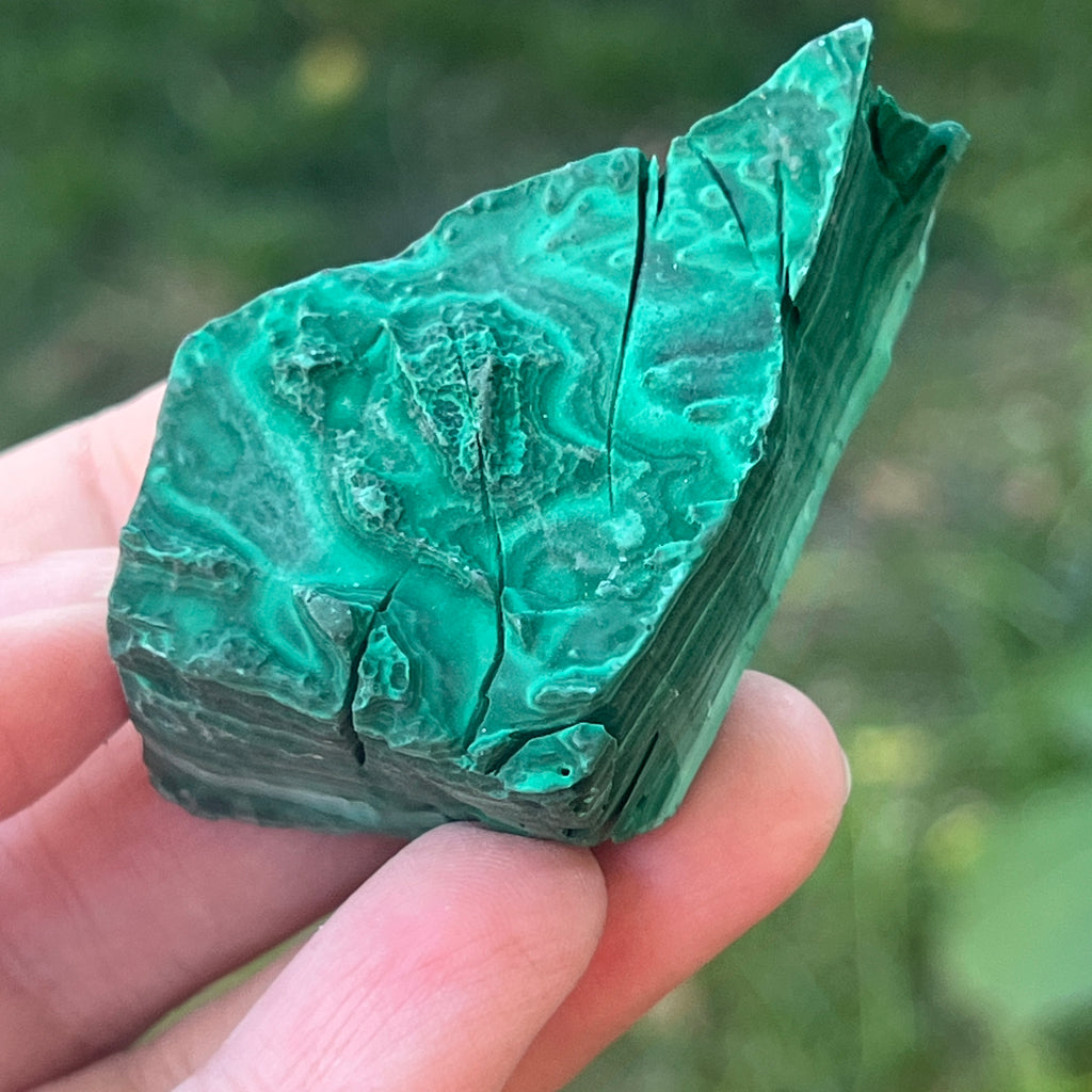 Malachit piatra bruta | Model 10, pietre semipretioase - druzy.ro 1 