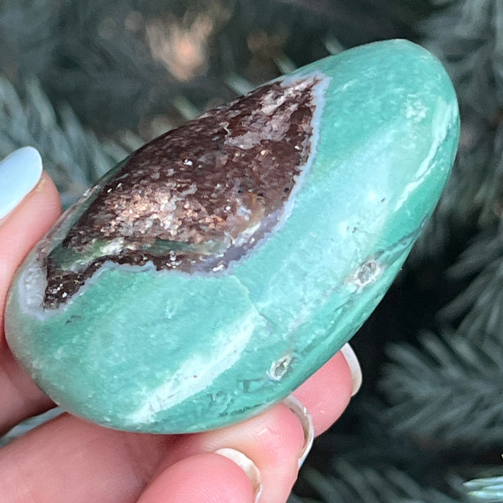 Crisopraz smarald palmstone model 8 din Zimbabwe, pietre semipretioase - druzy.ro 5 