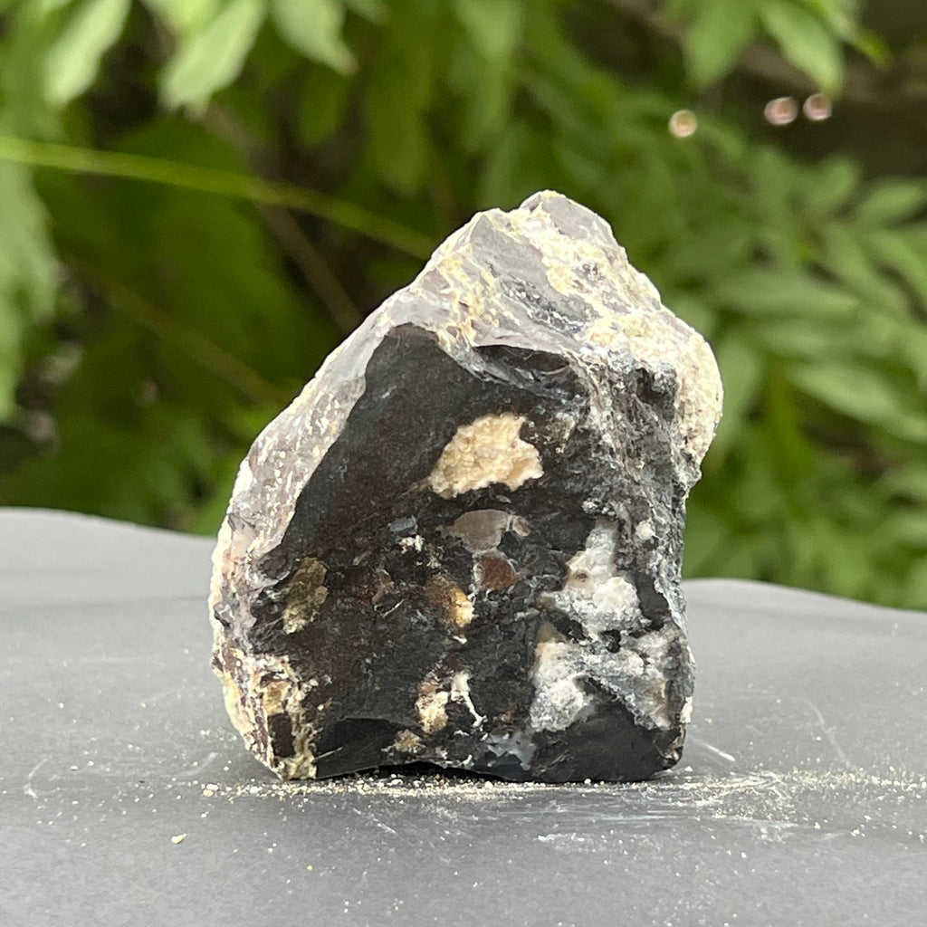 Onix negru piatra bruta India model 7, druzy.ro, pietre semipretioase 1