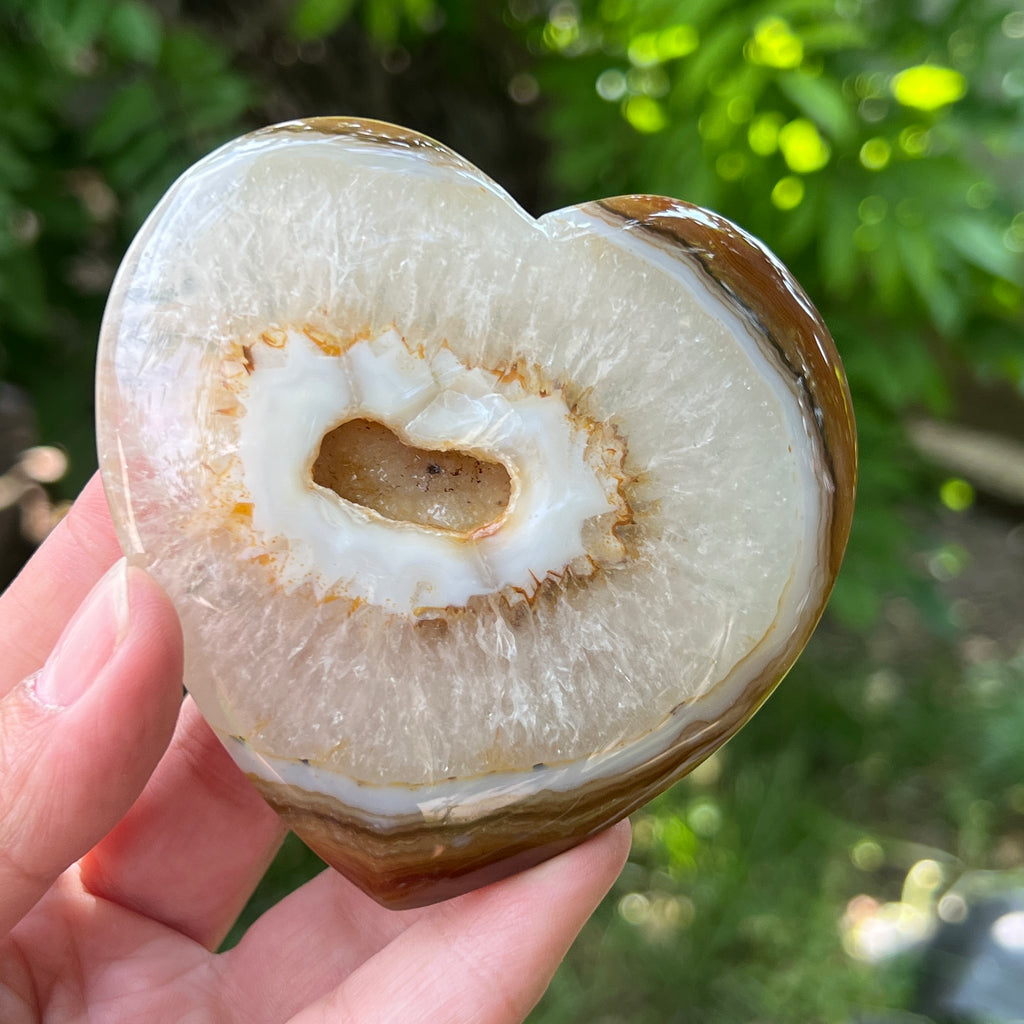 Inima agat model 2, pietre semipretioase - druzy.ro 1 