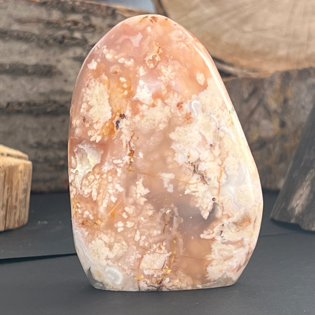Agat coral floare din Madagascar model 7, pietre semipretioase - druzy.ro 1 