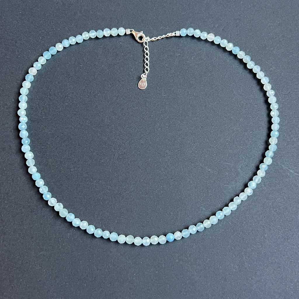 Colier acvamarin Strength #64, pietre semipretioase - druzy.ro 5 